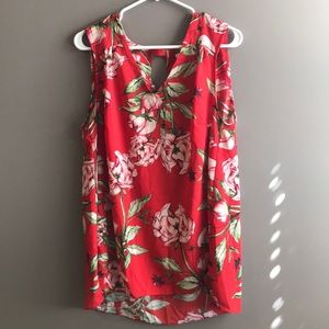 Floral Sleeveless Blouse